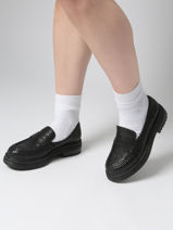 Slippers Uit Leder Aliwell Zwart women A0234-vue-porte